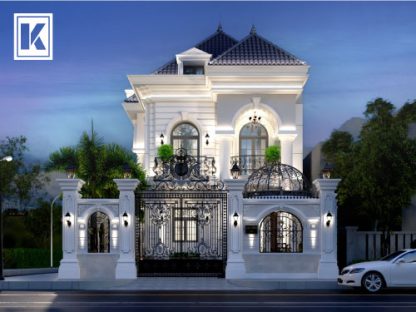 Thumbnail Mẫu biệt thự tân cổ điển 2 tầng đẹp tinh tế - Chị Khánh, Bình Dương