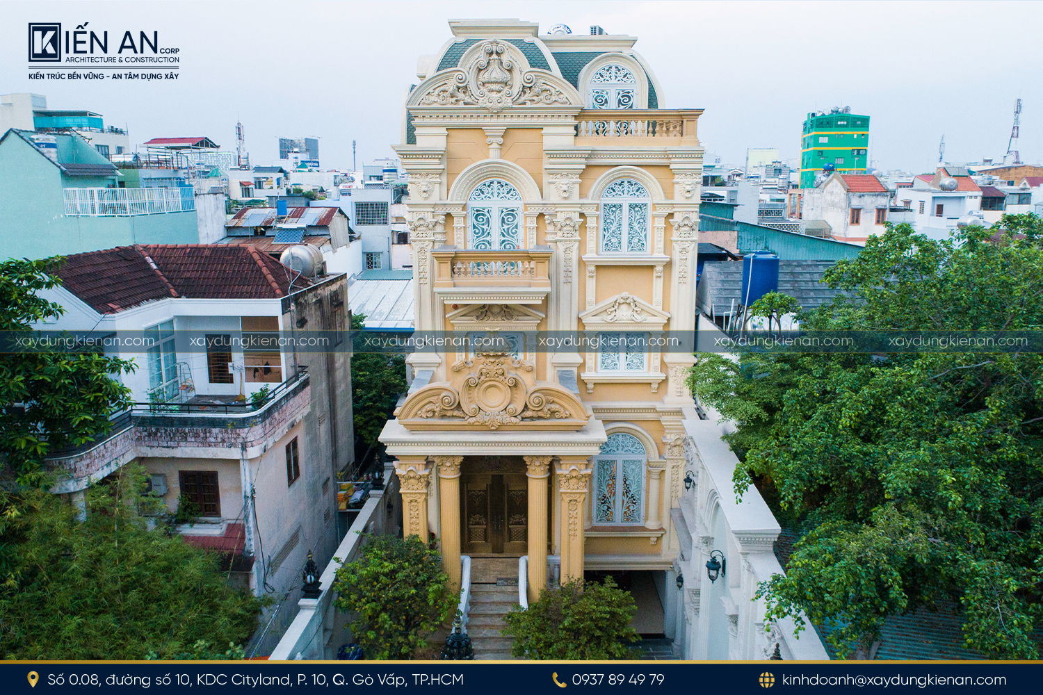 Thi công nhà trọn gói tại TP HCM – Dự án thực tế của Kiến An