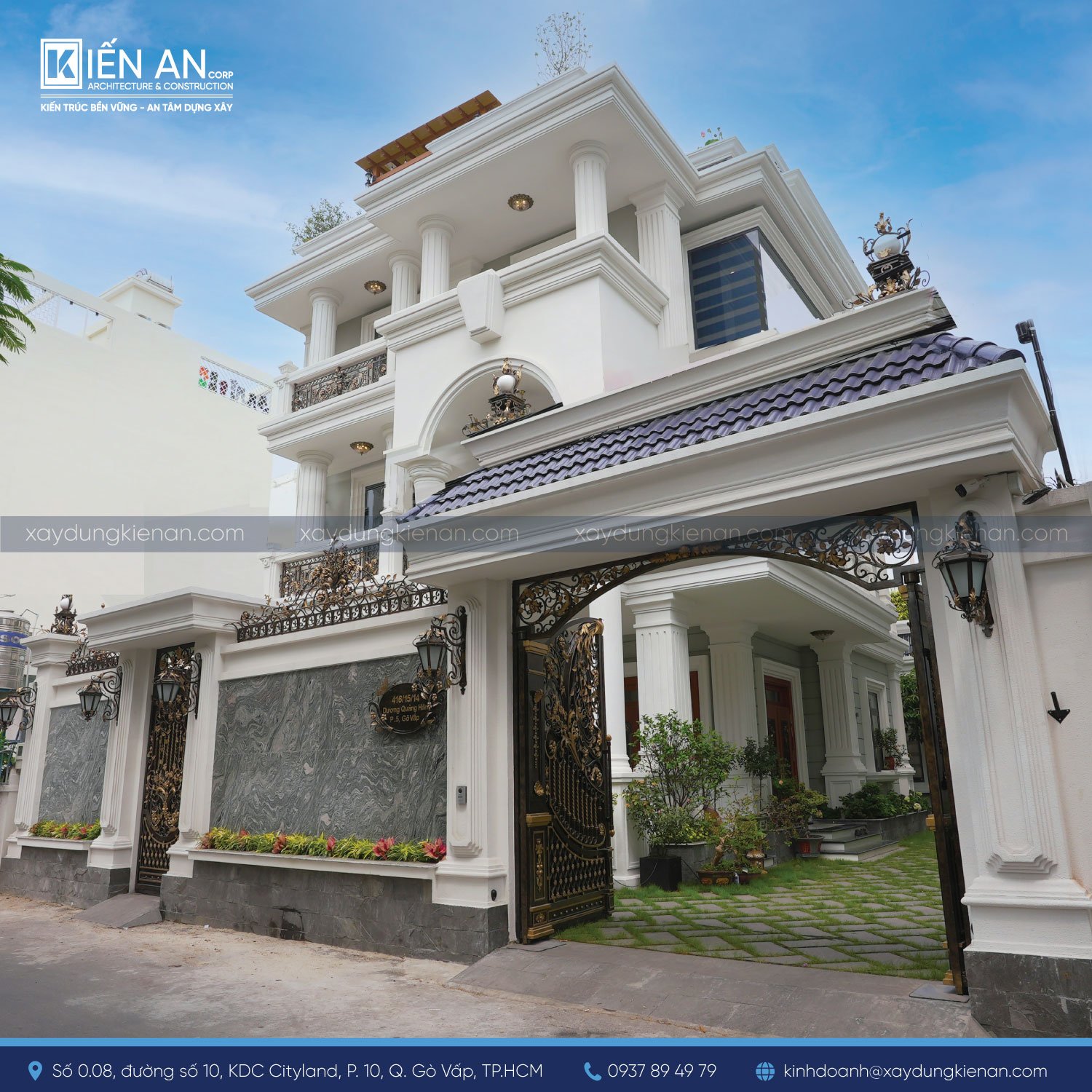 Kiến An xây nhà trọn gói cho khách hàng tại Gò Vấp TP.HCM
